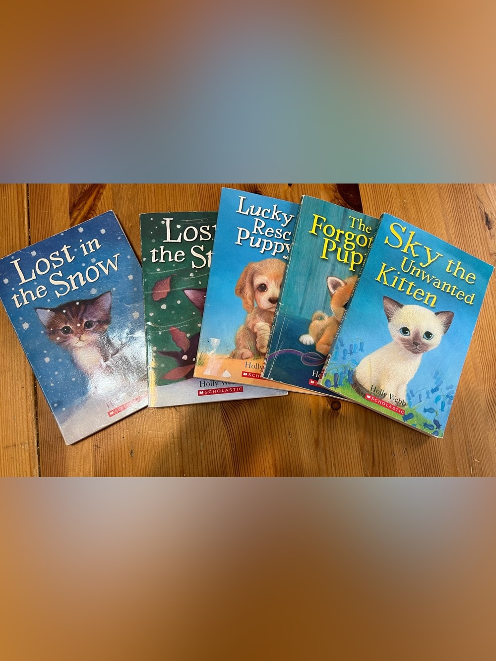 Lot of 5 Pet Rescue Adventures Books by Holly Webb Puppies & Kittens